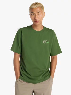 New Balance Men's Athletics Premium Logo Green T-shirt
