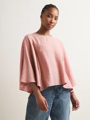Women's Iconography Flutter Sleeve Top