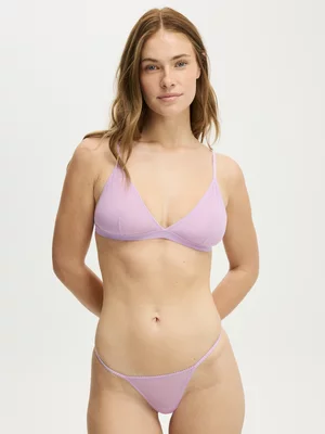 Women's Cotton On Lilac Maeve Mesh Tanga G String