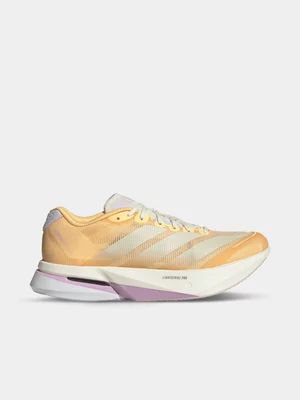 adidas Womens Adizero Boston 13 Tangerine/Lavender Running Shoes 