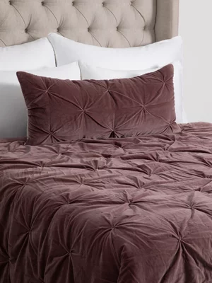 Grace Jaipur Velvet Lumbar Cushion Rose Pink 40x90cm