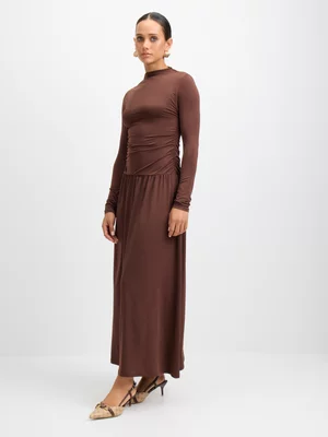 Exact Women's Brown Drop Waist Dress