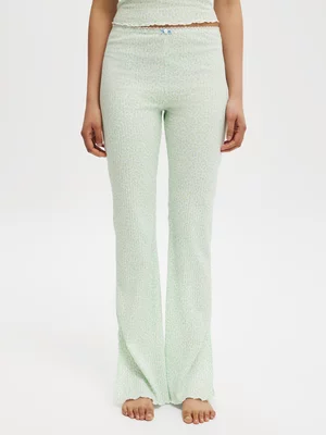 Women's Cotton On Green Waffle Pointelle Pants