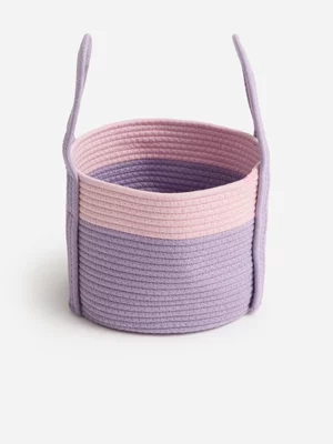 Jet Home Girls Pink And Lilac Storage Basket Small 25x20cm