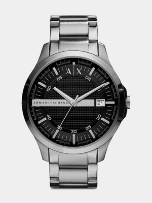 Armani Exchange Grey Plated Stainless Steel Bracelet Watch