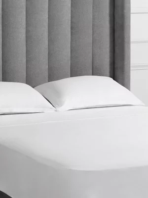 Sheraton Textiles Cotton Sateen 600 Thread Count Flat Sheet White