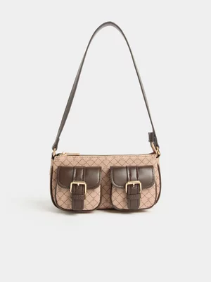FF Monogram Utility Shoulder Bag