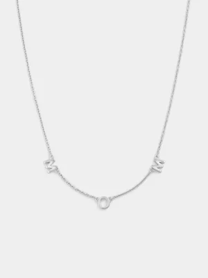 Sterling Silver MOM Station Chain  