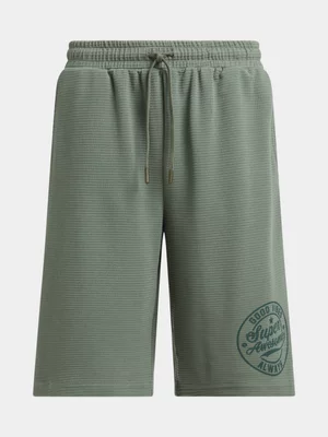 Jet Older Boys Fatigue Textured Shorts