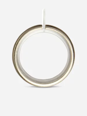 25mm Metal Curtain Rings Pack of 10 Silver