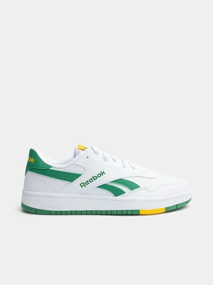 Men's Reebok BB 1000 White/Green Sneaker
