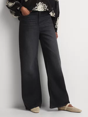 FF Denim High Waist Wide Leg Jeans