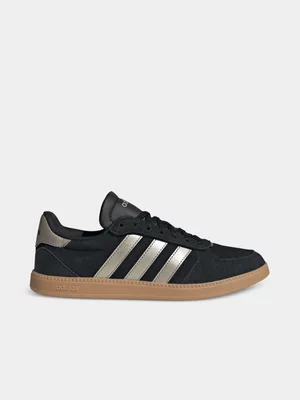 adidas Womens Breaknet Sleek Black/Gum Sneakers 