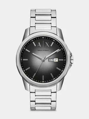 Armani Exchange Grey Dial Stainless Steel Bracelet Watch