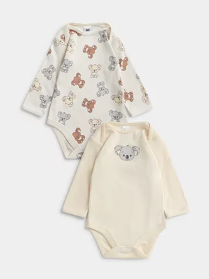 Jet Baby Unisex 2 Pack AOP Multi Koala Bodyvest 