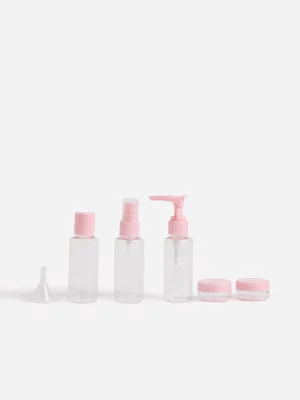 Beauty Box - On The Go - Travel Bottle Set - 7pc Pink