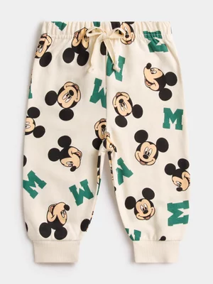 Jet Toddler Boys Ecru Mickey Mouse Active Bottom