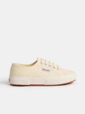 Superga Womens Classics Canvas Beige Sneakers 