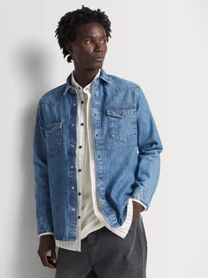 Relay Jeans Men's Western Light Denim Shirt