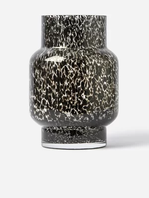 Angular Black Speckle Vase 26cm