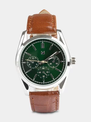 Markham Men's Formal Brown Watch 