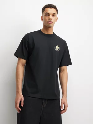 Converse Men's Boba Tea Graphic Black T-Shirt