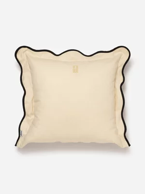 Rialheim Scallop Scatter Cushion Natural & Black 55x55cm