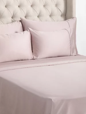 Grace Most Lustrous Gold Seal Certified Egyptian Cotton 400 Thread Count Flat Sheet Mauve