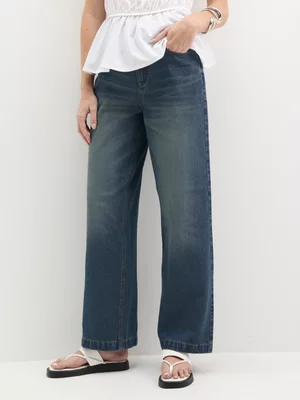 Exact Women's Tinted Wash Wide-Leg Jeans
