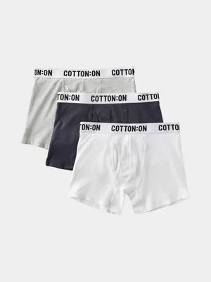 Men's Cotton On 3 Pack Organic Cotton Trunks