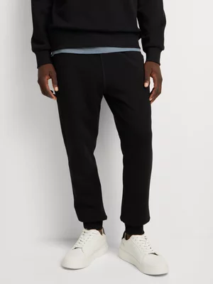 Relay Jeans Men's Core Black Fleece Jogger