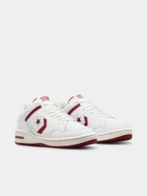 Converse Men's Weapon OX White/Red Sneaker
