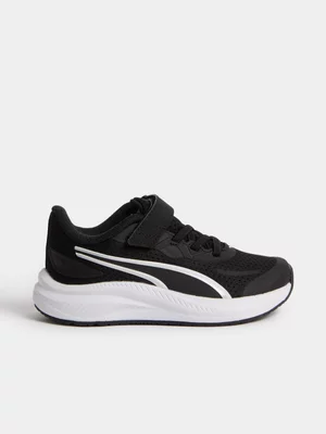 Puma Junior Grade-School Skyrocket Lite Black/White Running Shoes 