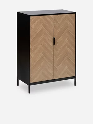 Self Assembly Five5 Chevron Cabinet