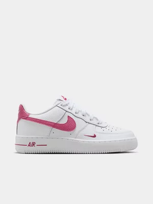 Nike Junior Air Force 1 MS White/Sweet Beet Sneaker