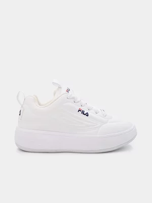 Fila Womens Superbubble White/Navy/Red Sneakers 