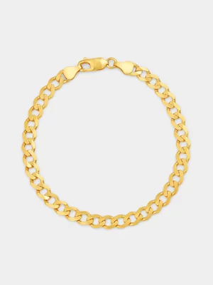 Yellow Gold Vermeil Curb Bracelet