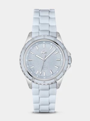 Lacoste Santorini Stainless Steel Blue Silicone Watch