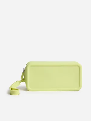 Beauty Box - On The Go - Silicone Travel Pouch - Rect Green