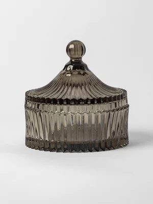 Fluted Glass Container