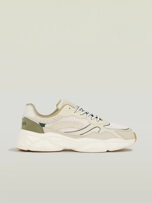 G-Star Women's Belle Contrast Off White/Green Sneakers 