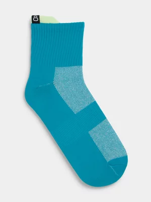 TS Run Baltic Blue/Volt Ankle Socks 