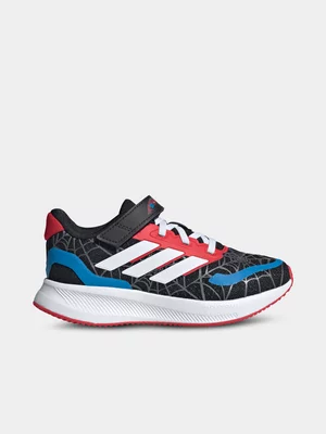 adidas Junior Pre-School Runfalcon Spider Man Black/White/Red Running Shoes 