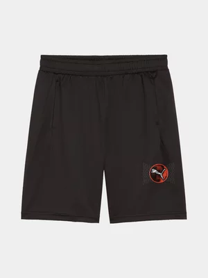Puma Boys Active Sports Graphic Black Shorts