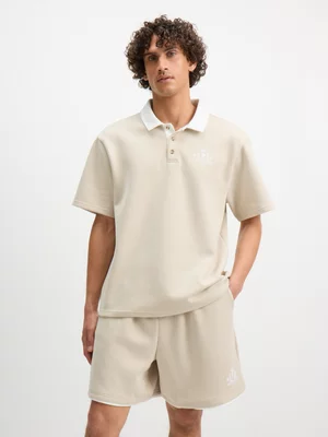 Exact Men's Natural Relaxed Knit Shorts