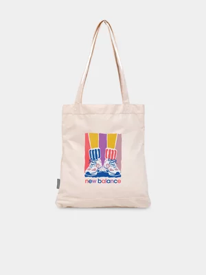 New Balance Unisex Gradient Shoes Beige Tote Bag