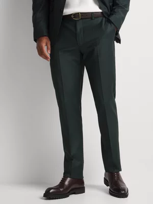 Fabiani Men's Deep Green Wool Suit Trouser