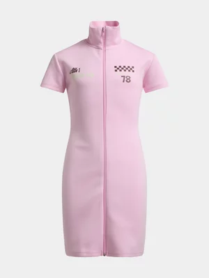 Jet Teen Girls Pink Graphic Bodycon Active Dress