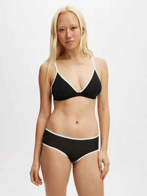 Women's Cotton On Black Sporty Mesh Cheeky Boyleg Briefs