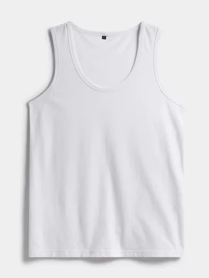 Exact Men's White 2-Pack Vests